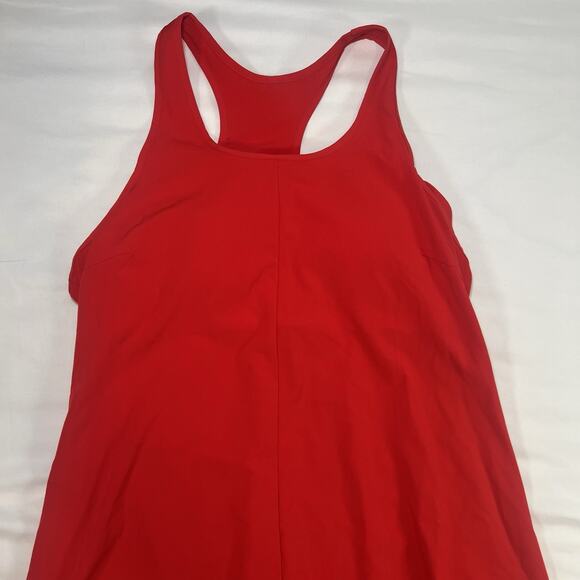 Halara Dress Size S Red Breezeful Sleeveless Racerback Built In Bra Pockets NWT - Picture 3 of 15